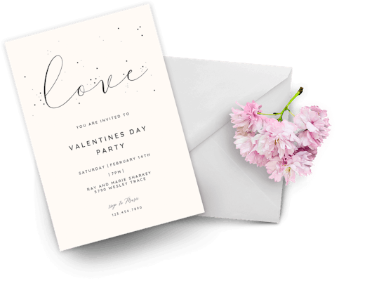 Valentine's Day invitations